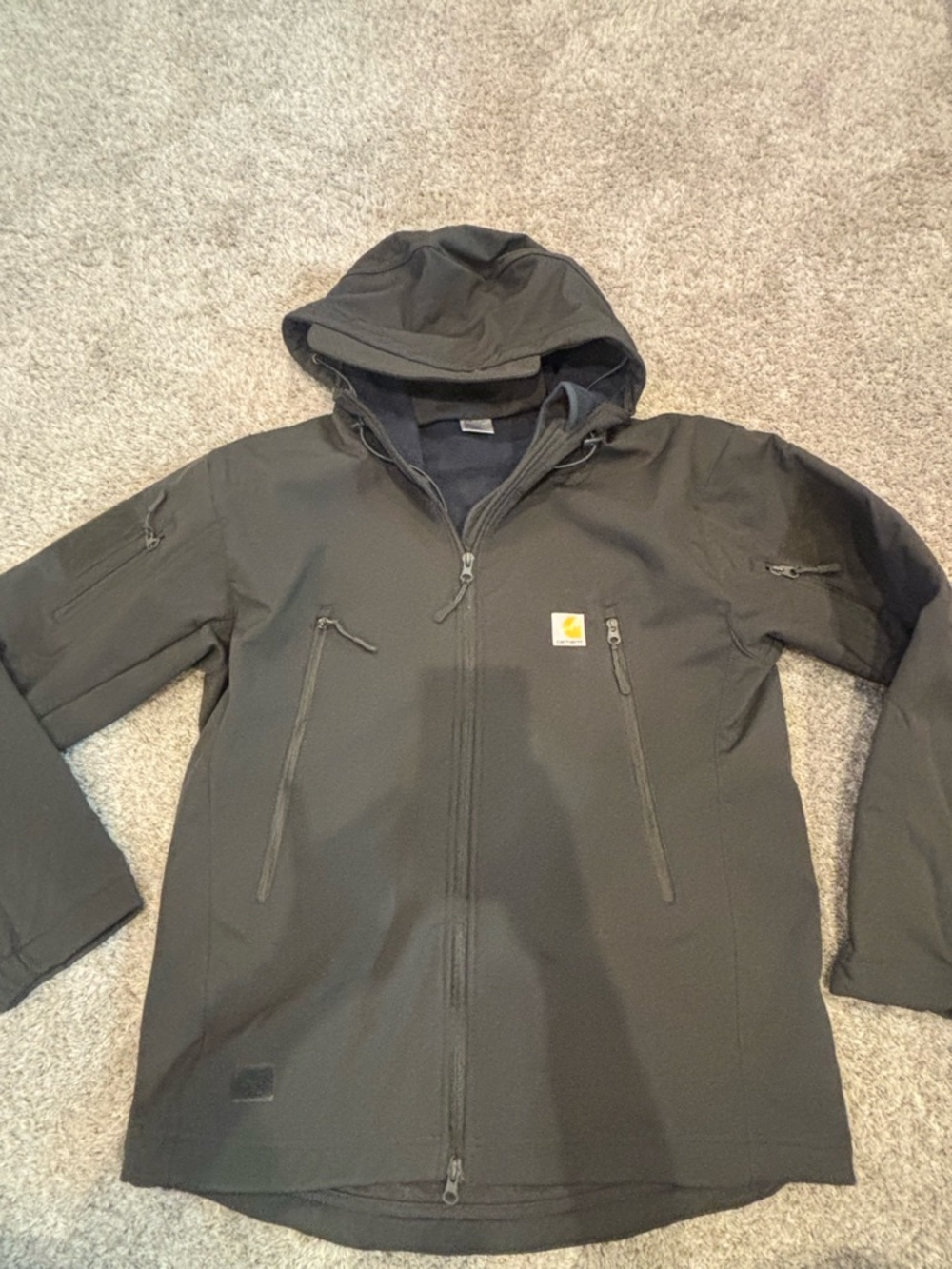 Carhartt Men's Hooded Softshell Jacket - green  gray